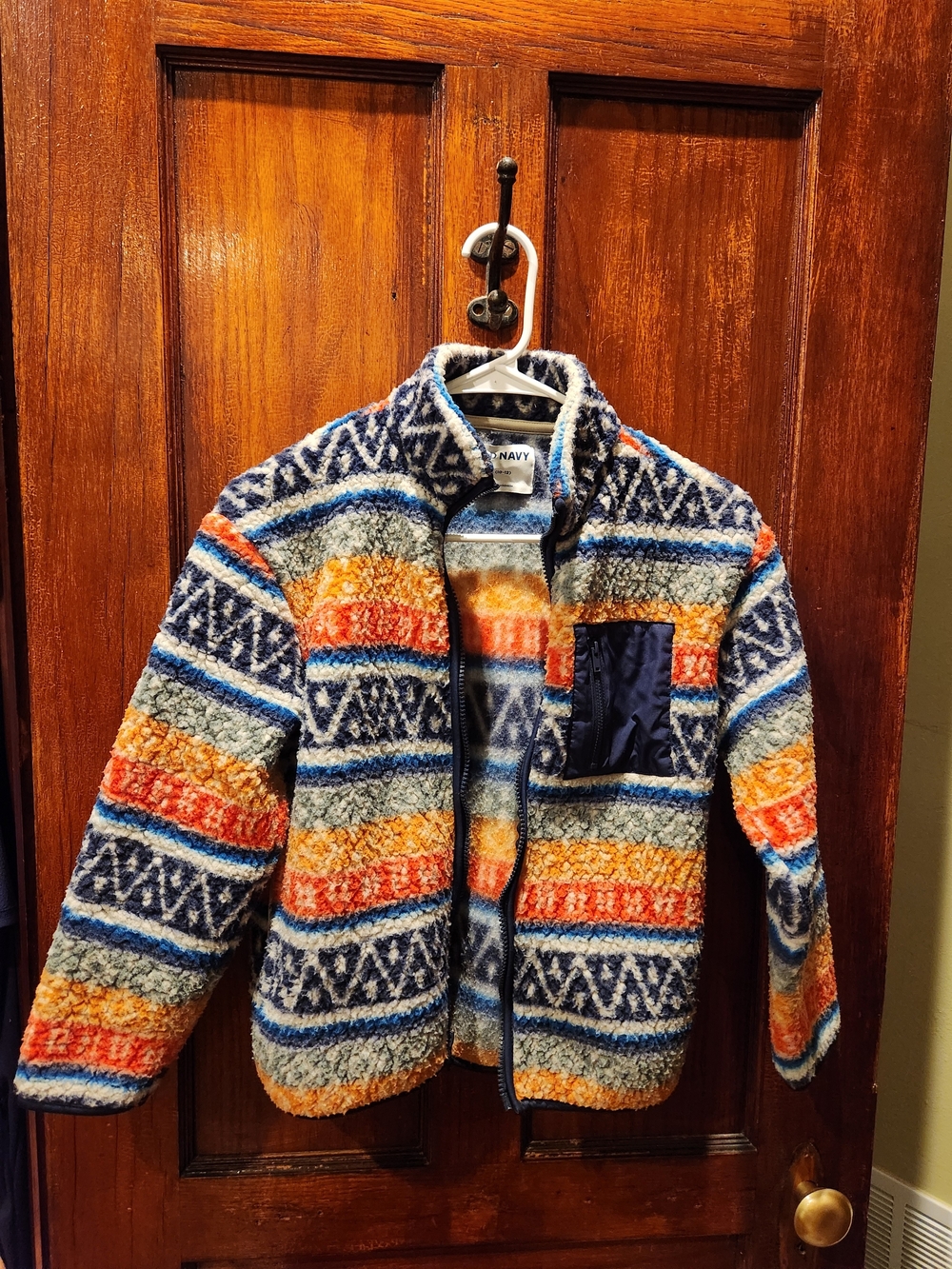 EUC Old Navy Multicolor Kids' Sherpa Puffer Jacket - Multi-Colored